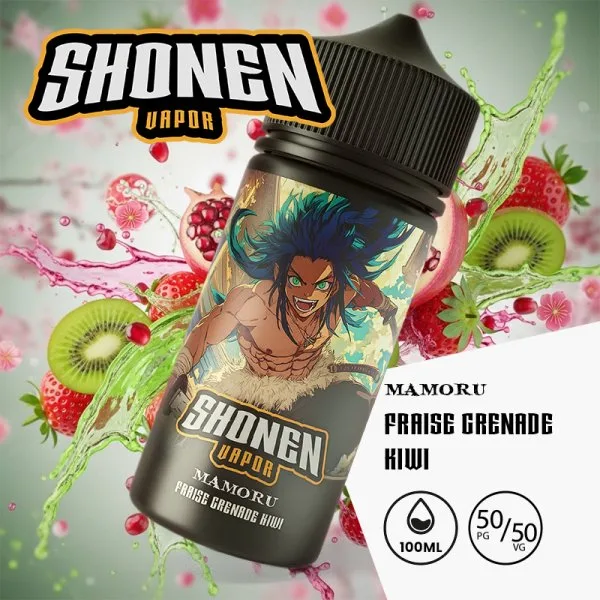 Mamoru (Fraise/Grenade/Kiwi) 0mg 100ml - Shonen Vapor - image 3