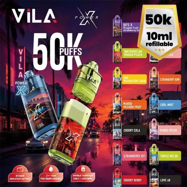 Vila XPower 50K + 2 E-liquides 850mAh 10ml / 20mg - image 2