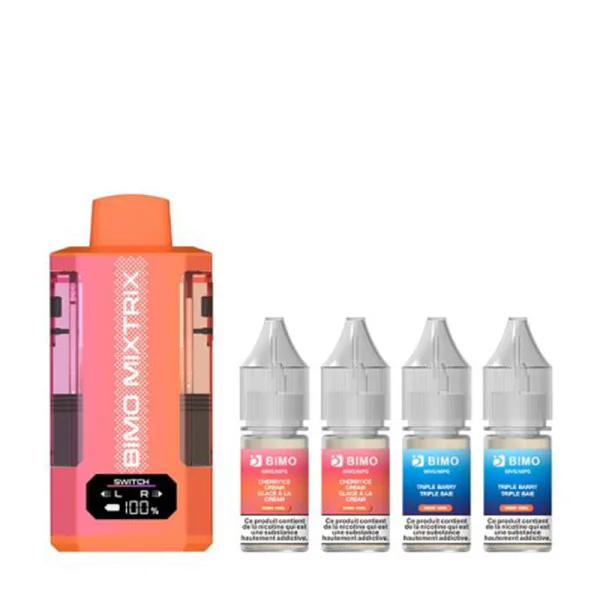 Mixtrix 2in1 80k + 4 E-liquides 850mAh 20ml / 2% - Bimo - image 3