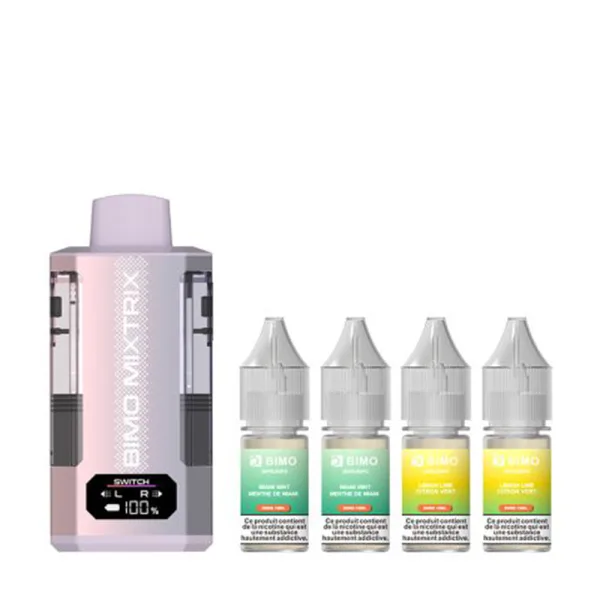 Mixtrix 2in1 80k + 4 E-liquides 850mAh 20ml / 2% - Bimo - image 7