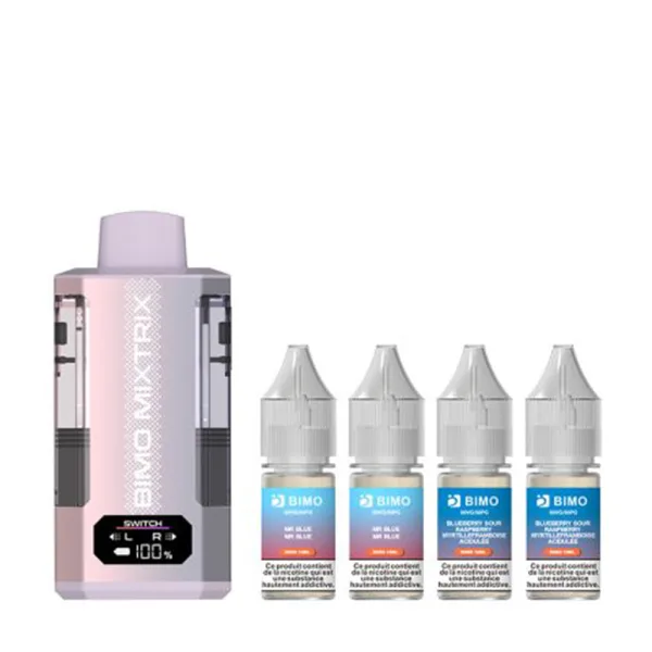 Mixtrix 2in1 80k + 4 E-liquides 850mAh 20ml / 2% - Bimo - image 8