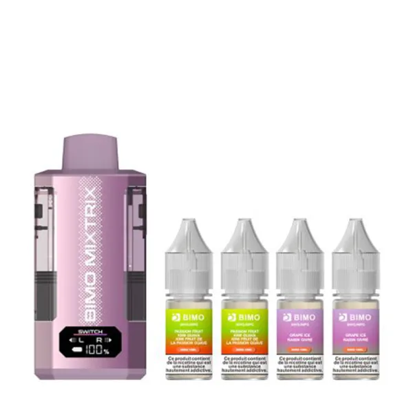 Mixtrix 2in1 80k + 4 E-liquides 850mAh 20ml / 2% - Bimo - image 9