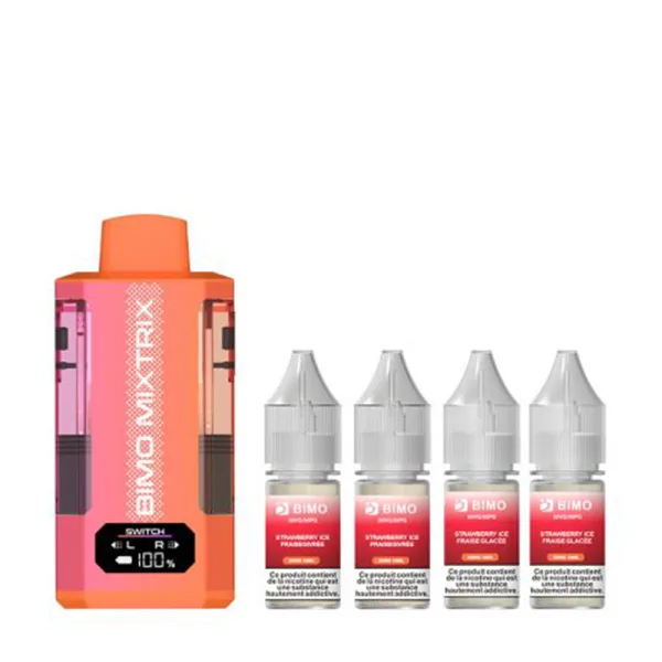 Mixtrix 2in1 80k + 4 E-liquides 850mAh 20ml / 2% - Bimo - image 10