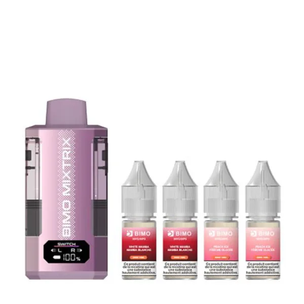Mixtrix 2in1 80k + 4 E-liquides 850mAh 20ml / 2% - Bimo - image 12