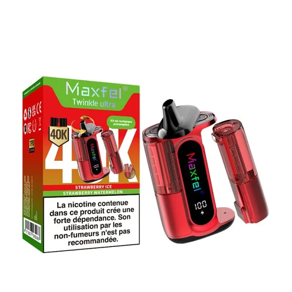 Starter Kit Twinkle Ultra 40K 2 in 1 1200mAh 2% - Maxfel - image 5