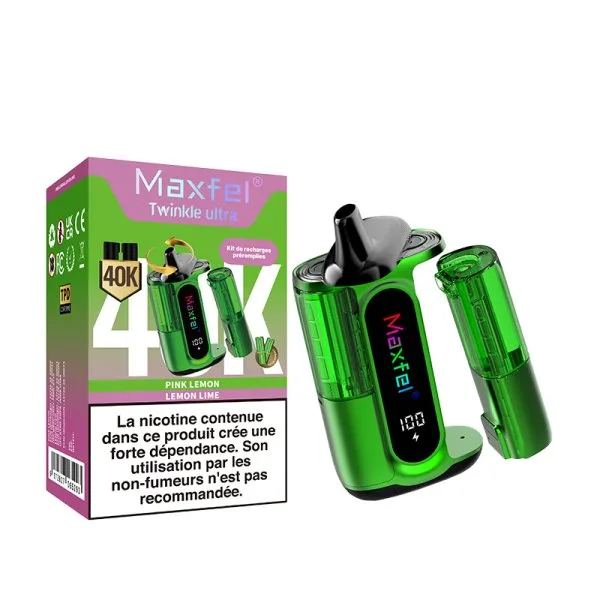 Starter Kit Twinkle Ultra 40K 2 in 1 1200mAh 2% - Maxfel - image 6
