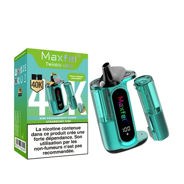 Starter Kit Twinkle Ultra 40K 2 in 1 1200mAh 2% - Maxfel - image 7