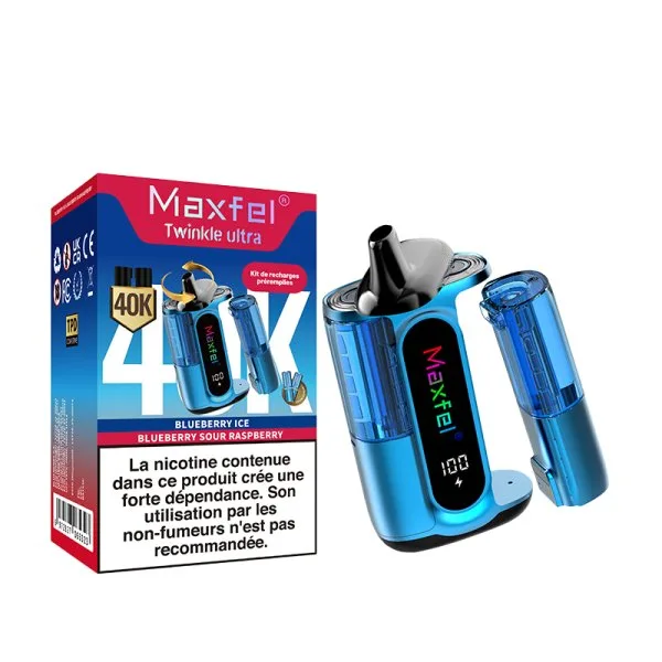Starter Kit Twinkle Ultra 40K 2 in 1 1200mAh 2% - Maxfel - image 8