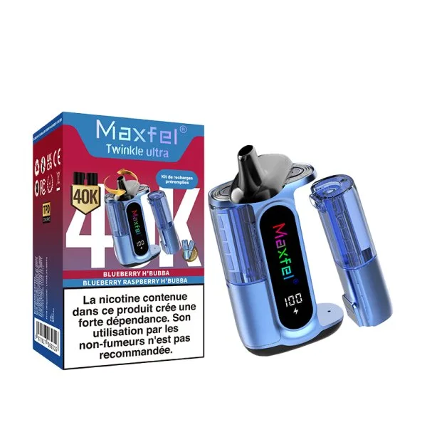 Starter Kit Twinkle Ultra 40K 2 in 1 1200mAh 2% - Maxfel - image 10