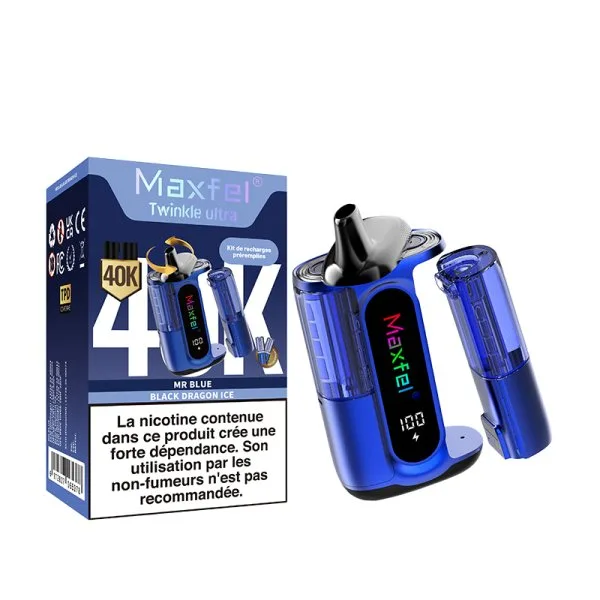 Starter Kit Twinkle Ultra 40K 2 in 1 1200mAh 2% - Maxfel - image 14