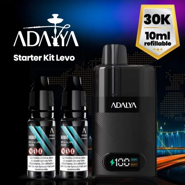 Starter Kit Levo 30K 1000mAh 10ml/2% - Adalya - image 2