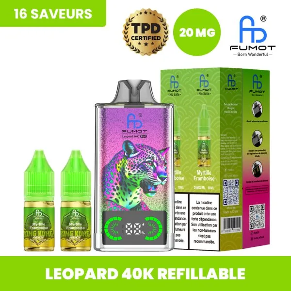 Leopard 40K Refillable 40000 Puffs 20mg - Fumot - image 3