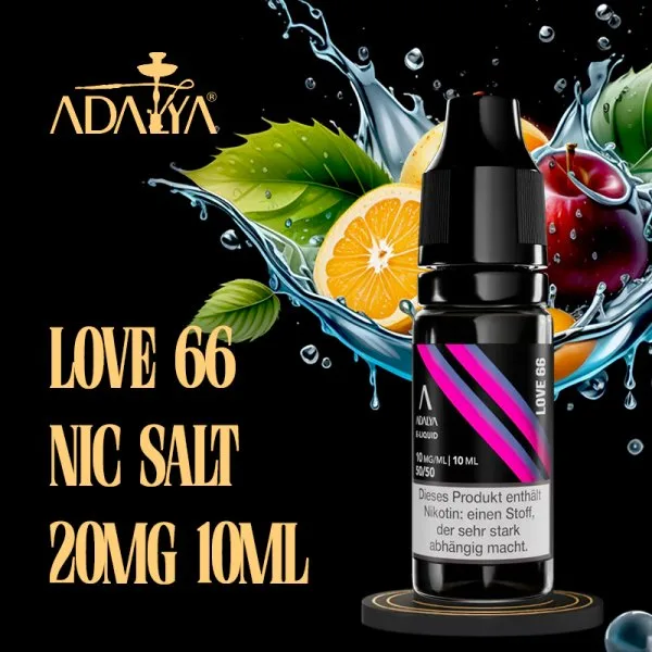 Love 66 Nic Salt 20mg 10ml(pack de 2pcs) - Adalya - image 3