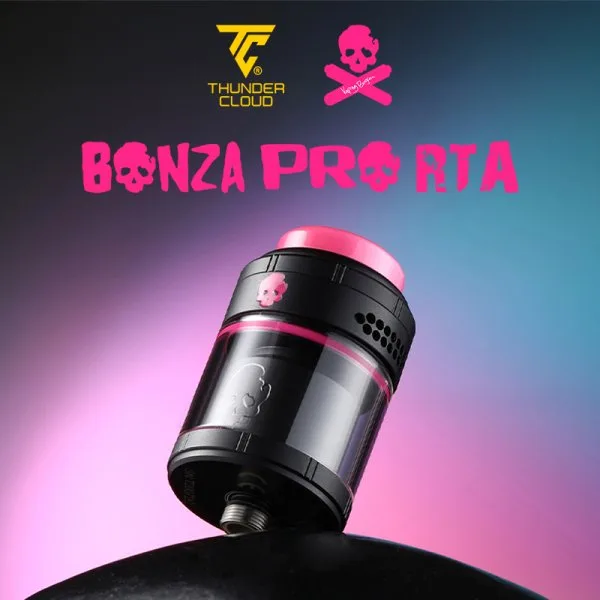 Bonza Pro RTA Black Pink Limited Edition 4/6ml 26.5mm - Thunder Cloud x Vaping Bogan - image 2