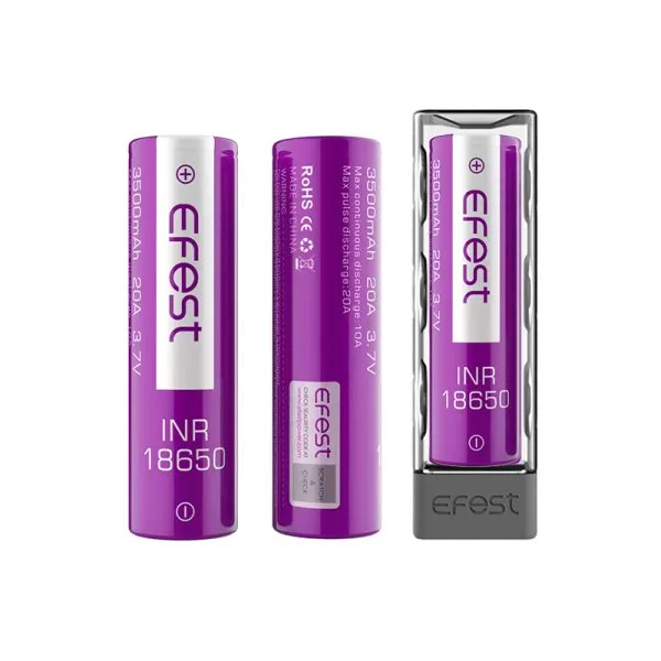 Accus INR 18650 3500mAh 20A (2pcs) - Efest - image 2