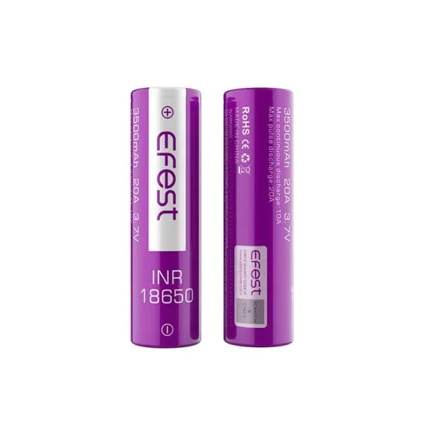 Accus INR 18650 3500mAh 20A (2pcs) - Efest - image 3