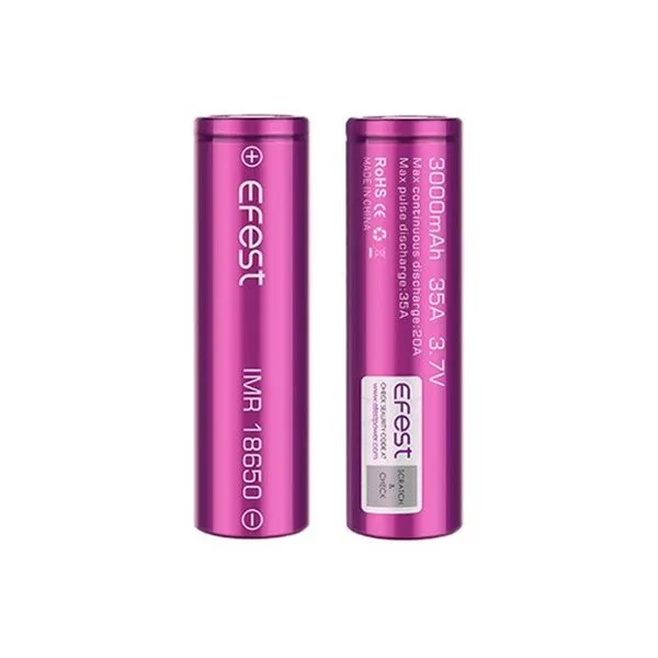 Accu 18650 3000mAh 35A flat top - Efest - image 3
