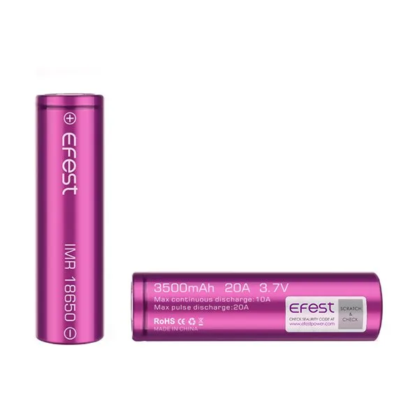 Accu IMR 18650 3500mAh 20A flat top - Efest - image 4