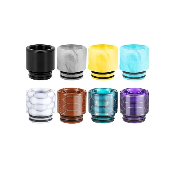Drip Tip 810 Résine Cobra Kit A1 (8pcs) (Couleur Aléatoire) - ReeWape - image 2