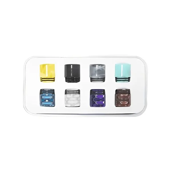 Drip Tip 810 Résine Cobra Kit A1 (8pcs) (Couleur Aléatoire) - ReeWape - image 3