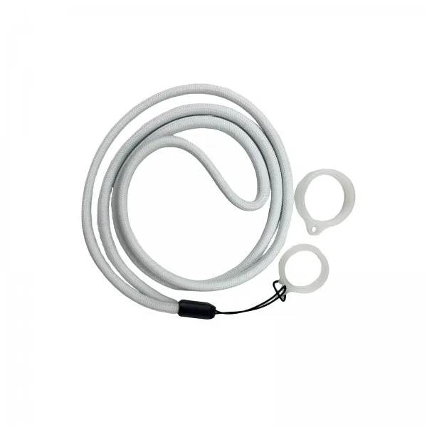 Lanière Avec Anneau Silicone White (1pc)