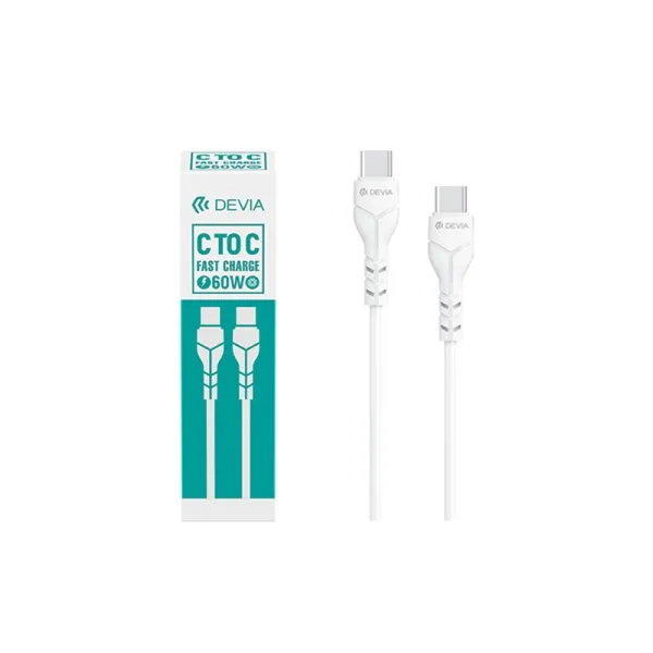 Câble de Charge USB-C vers USB-C 3A Eco-Friendly - Kintone Series by DEVIA - image 3