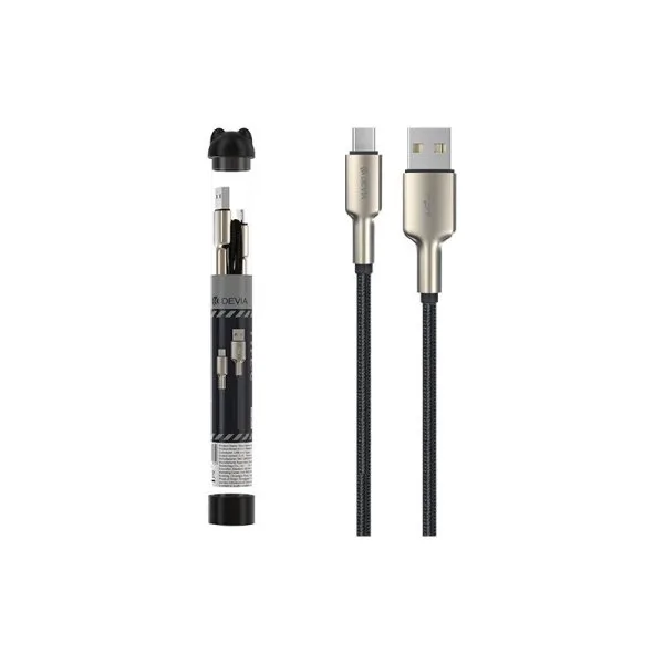 Câble de Charge USB-A vers TYPE-C (1pc) - Bubble Fish Series Zinc by DEVIA - image 3