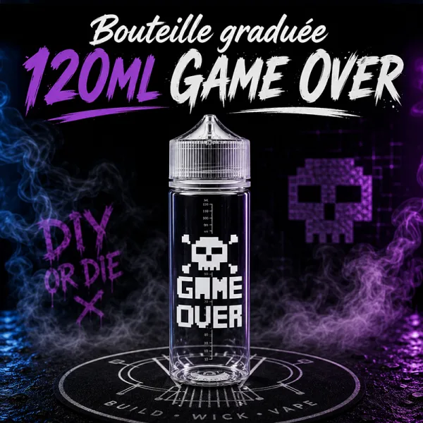 Bouteille graduée 120ml Game Over - image 3