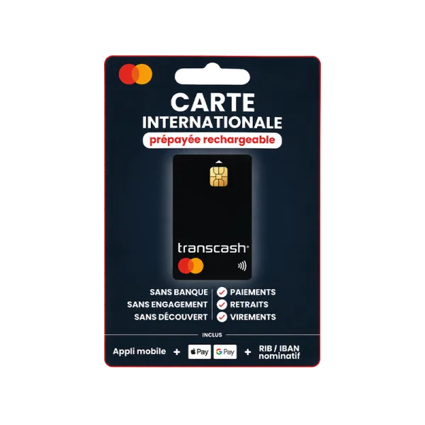 1 Carte International Prépayée Rechargeable - Transcash - image 2