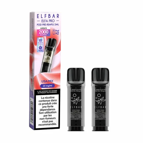 Cartouches Pré-Remplies Elfa Pro 20mg 2ml (2pcs) [FR] - Elfbar - image 80