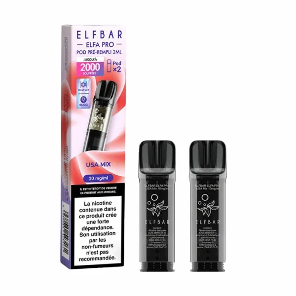 Cartouches Pré-Remplies Elfa Pro 10mg 2ml (2pcs) [FR] - Elfbar - image 80