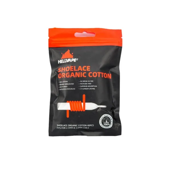 Coton en Lacet Organique (Lacet seul) (40pcs) - Hellvape - image 2