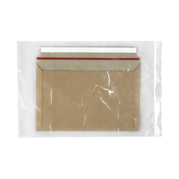Pochette carton micro-cannelé brune à fermeture adhésive (10pcs) - image 3