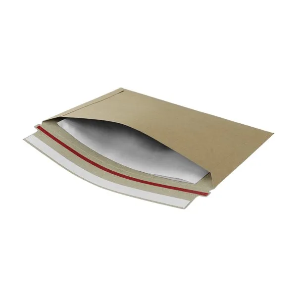 Pochette carton micro-cannelé brune à fermeture adhésive (10pcs) - image 4