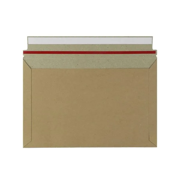 Pochette carton micro-cannelé brune à fermeture adhésive (10pcs) - image 5