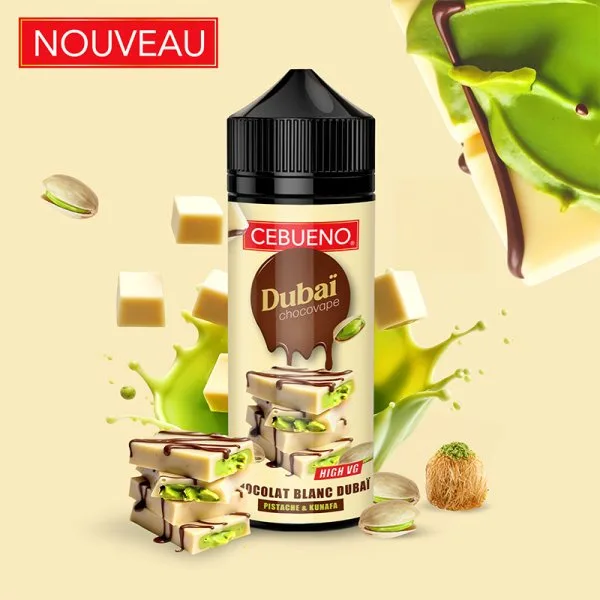 Dubaï Chocovape White 0mg 100ml - Cebueno - image 3