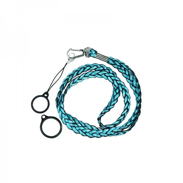 Lanière Weave Avec 2 Anneaux Silicone Blue (1pc)