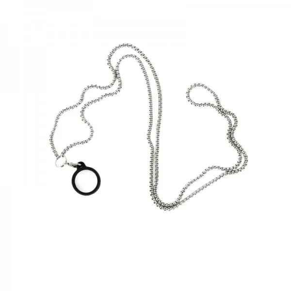 Chaîne de cou avec anneau en silicone - 17mm - image 4