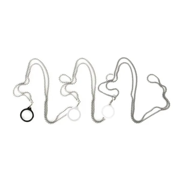 Chaîne de cou avec anneau en silicone - 20mm - image 2