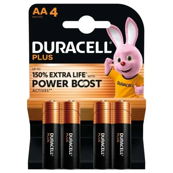 Pile Alcaline LR6 AA 1.5V 2700mAh (4pcs) - Duracell Plus - image 2