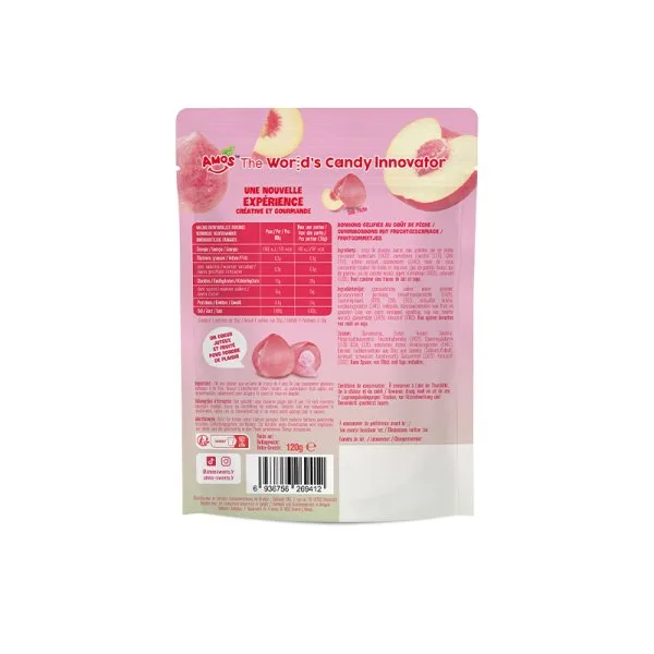 Bonbons Fruit Pêche 4D 120g - Amos - image 3