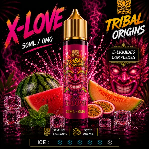 X-Love 0mg 50ml - Origins by Tribal Force - image 3