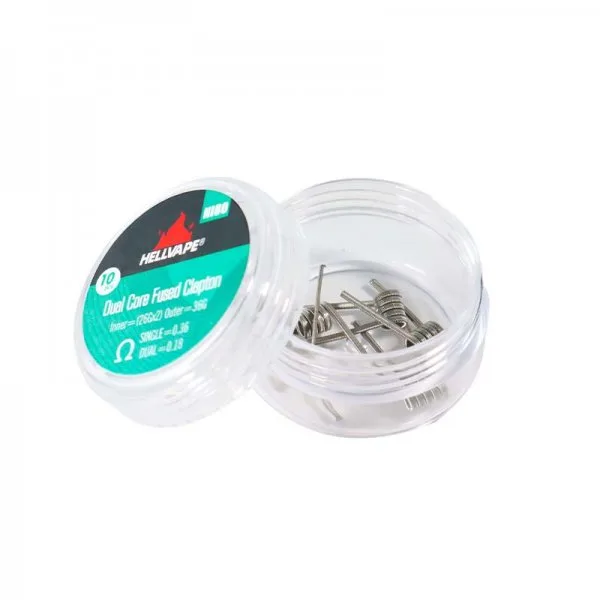 NI80 Dual Core Fused Claptons Coils pre-built (10pcs) - Hellvape - image 3