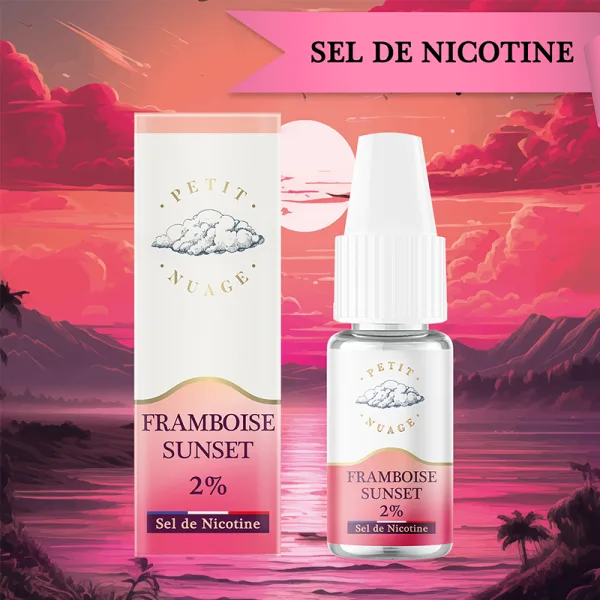 Framboise Sunset Nic Salts 10ml - Petit Nuage - image 3