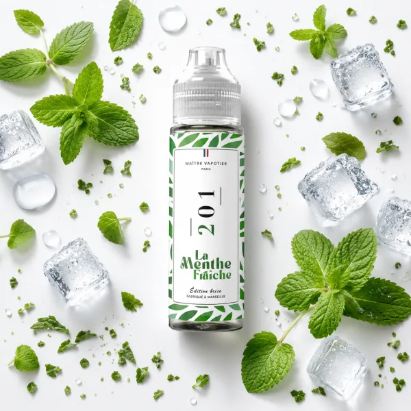N°201 La Menthe Fraîche 0mg 50ml - Maître Vapotier - image 2