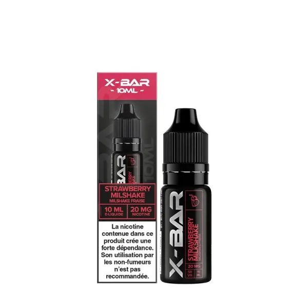 Strawberry Milkshake Nic Salt 10ml - X-Bar - image 4