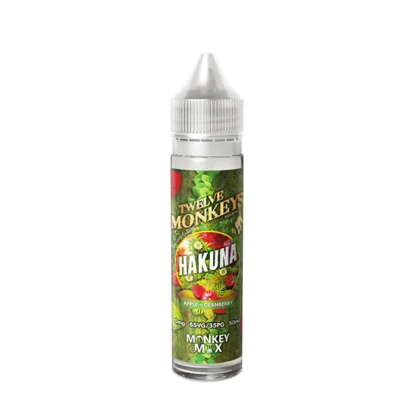Hakuna Monkey Mix 0mg 50ml - Twelve Monkeys - image 3