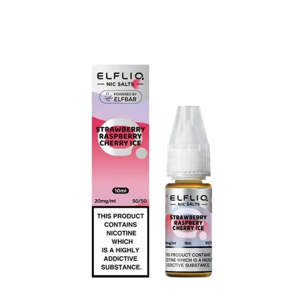 Strawberry Raspberry Cherry Ice Nic Salt 10ml - Elfliq by Elfbar - image 4