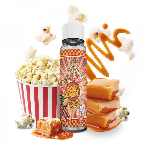 Pop Corn Caramel 0mg 50ml - Bonbon & Gourmandise by Liquidéo