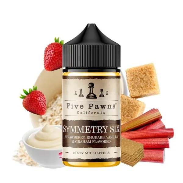 Symmetry Six 0mg 50ml - Five Pawns - image 2
